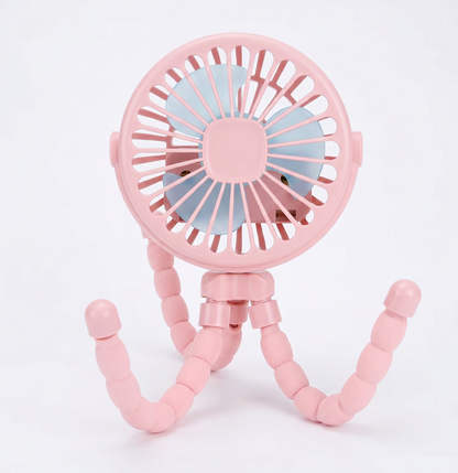 Portable Clip-On Baby Fan – Quiet Cooling for Stroller & Crib