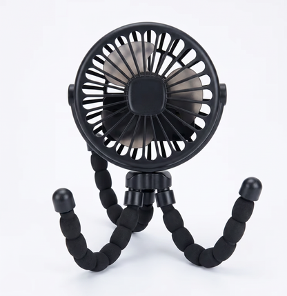 Portable Clip-On Baby Fan – Quiet Cooling for Stroller & Crib